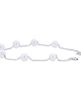 Pearl bracelet on a white background