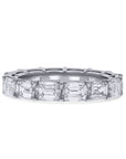 Rahaminov Platinum Emerald-Cut Diamond Eternity Ring - Skeie's Jewelers