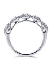 De Beers Forevermark Platinum 5-Stone Diamond Ring- side view