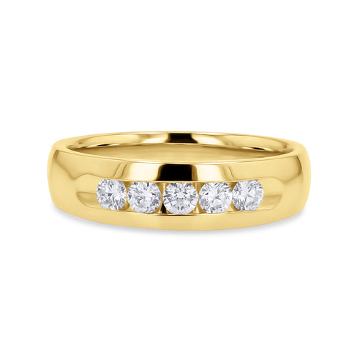 5-Diamond Wedding Band - Skeie's Jewelers