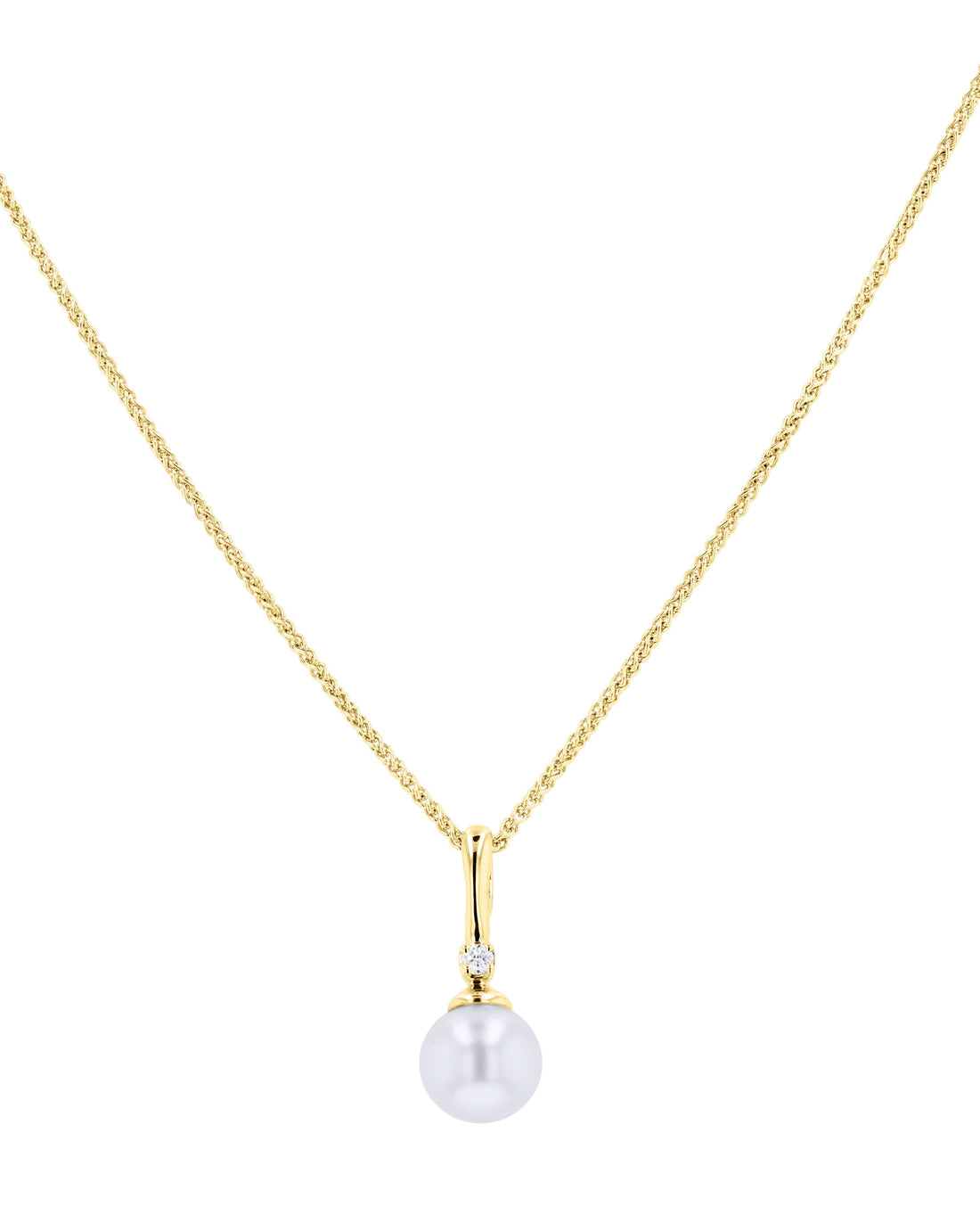 Pearl and Diamond-Accent Pendant