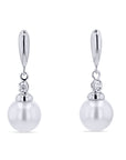 Pearl and Diamond-Accent Dangle Earrings - Skeie's Jewelers