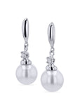 Pearl and Diamond-Accent Dangle Earrings - Skeie's Jewelers