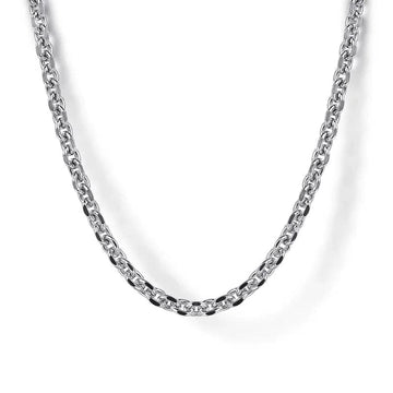 Gabriel & Co. 20 Inch 925 Sterling Silver Men's Link Chain Necklace - Skeie's Jewelers