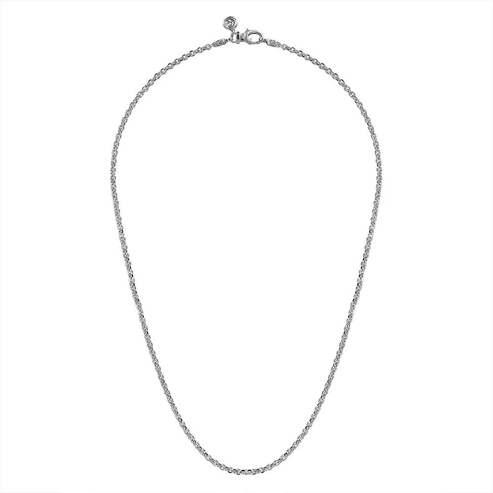 Gabriel & Co. 20 Inch 925 Sterling Silver Men's Link Chain Necklace - Skeie's Jewelers