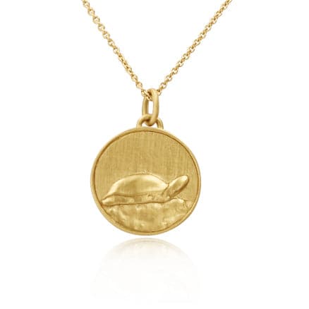 The Tortoise & The Hare Aesop Medallion - Skeie's Jewelers