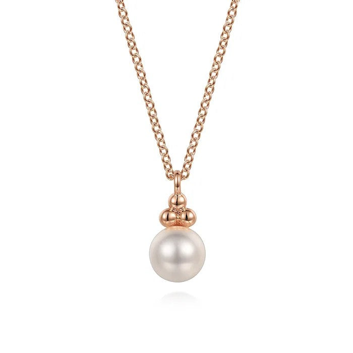 Gabriel & Co. Pearl Pendant Necklace - Skeie's Jewelers