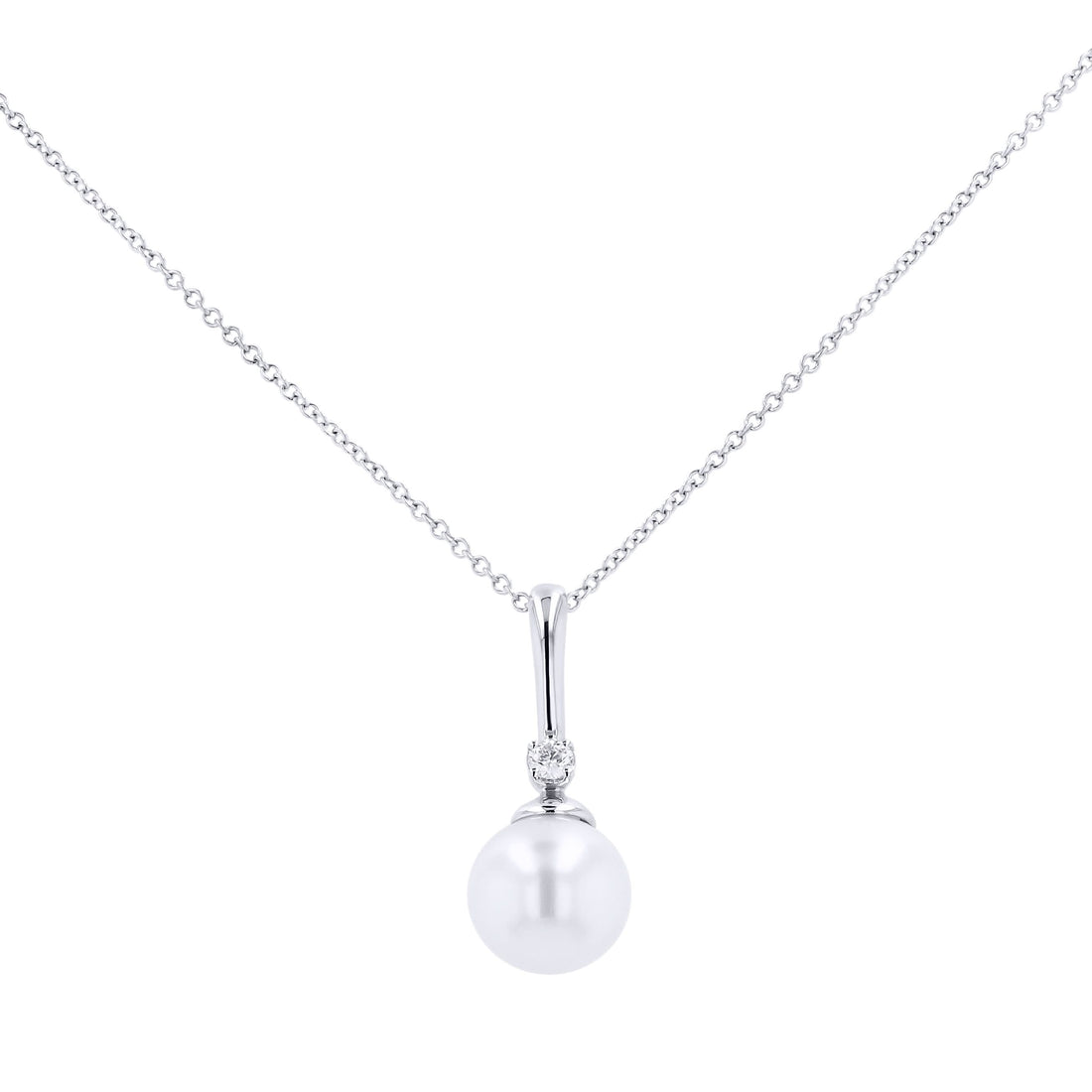 Pearl and Diamond-Accent Pendant