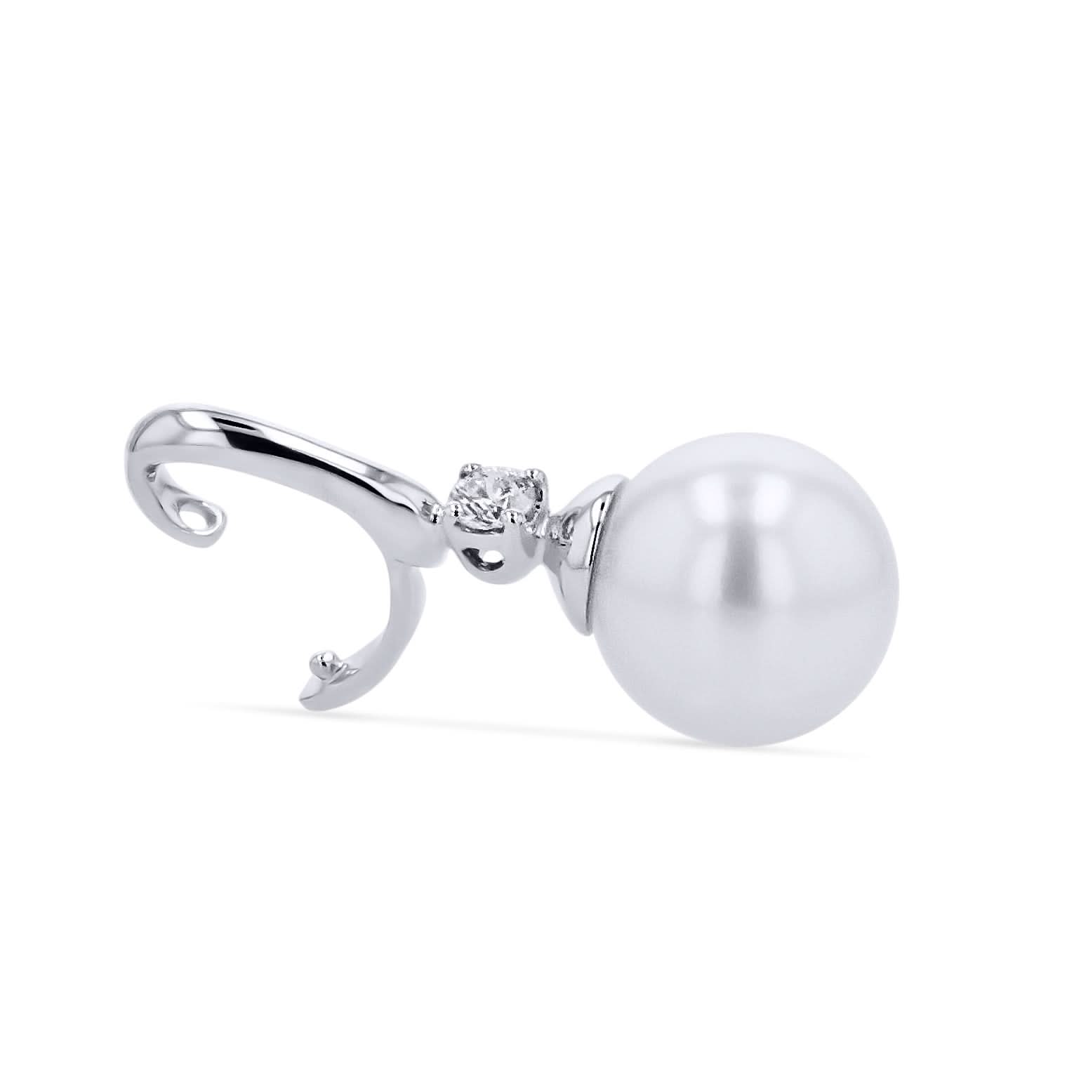 Pearl and Diamond-Accent Pendant - Skeie's Jewelers