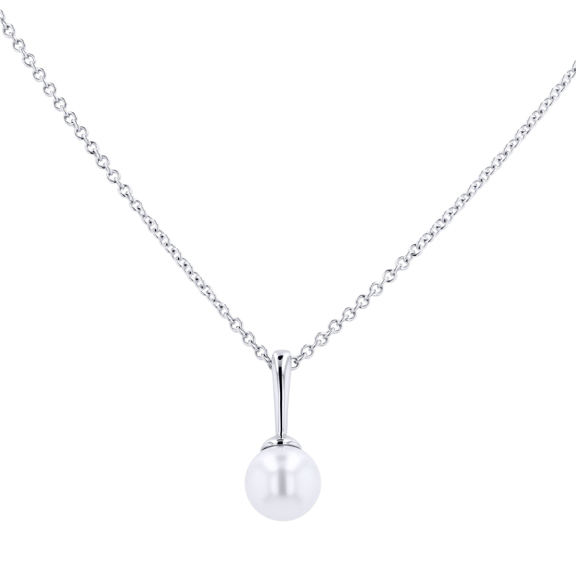 Pearl Solitaire Pendant Necklace - Skeie's Jewelers
