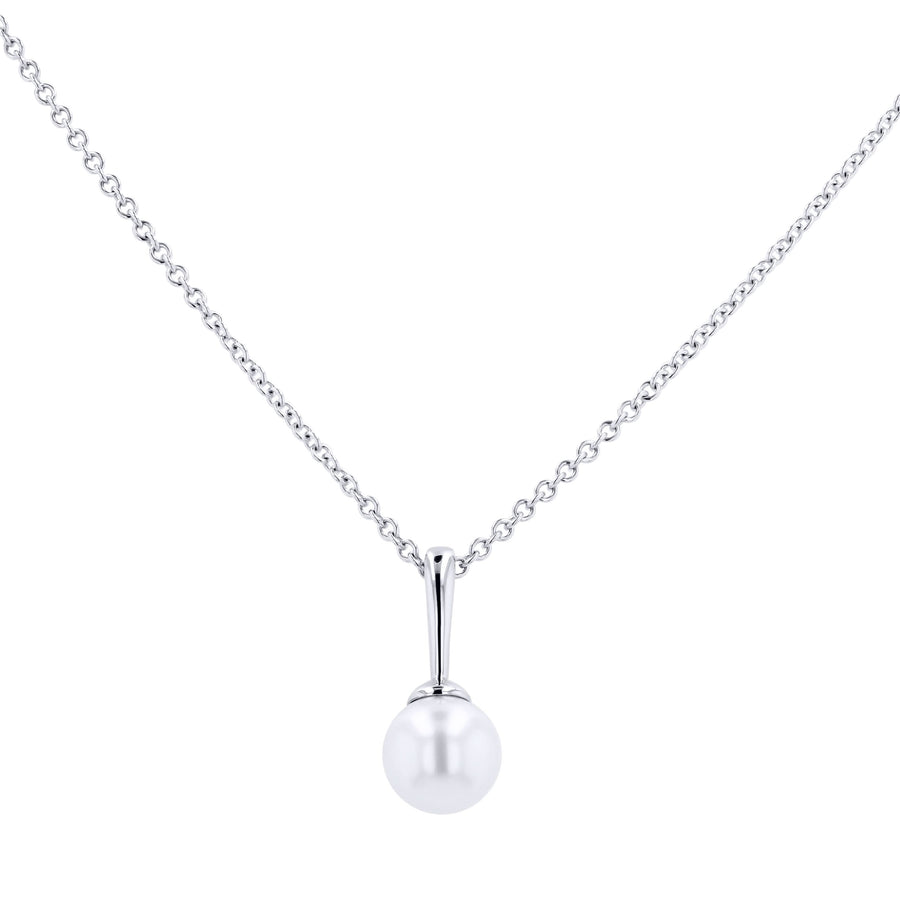 Pearl Solitaire Pendant Necklace