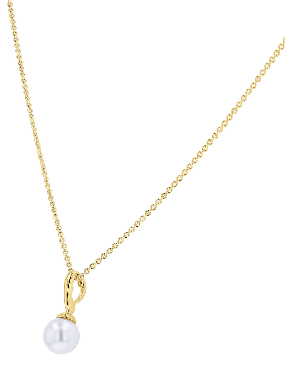 Pearl Solitaire Pendant Necklace