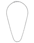 Gabriel & Co Men's Silver Square Figaro Chain