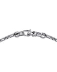 Gabriel & Co Men's Silver Square Figaro Chain