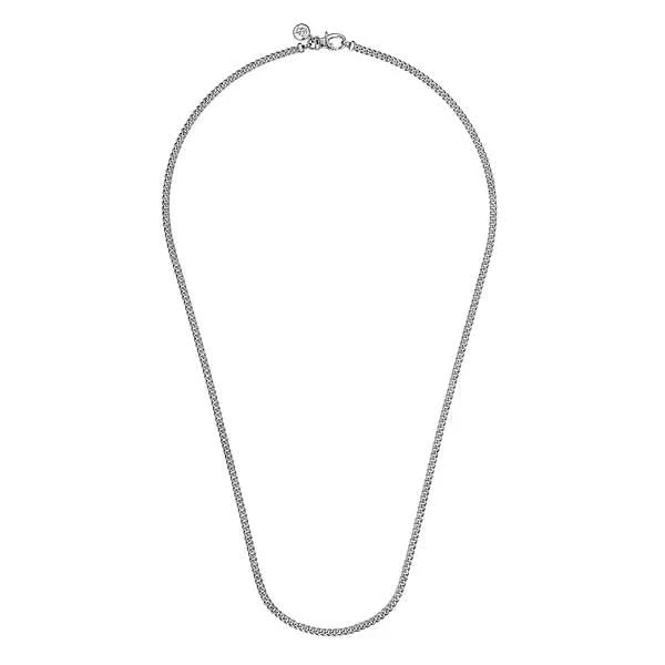 Gabriel & Co. Sterling Silver Solid Men's Cuban Link Chain Necklace