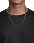 Gabriel & Co. 22 Inch 925 Sterling Silver Men's Wheat Chain Necklace - Skeie's Jewelers