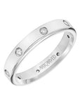 Diamond-Set Men's Flat Edge Band - Skeie's Jewelers