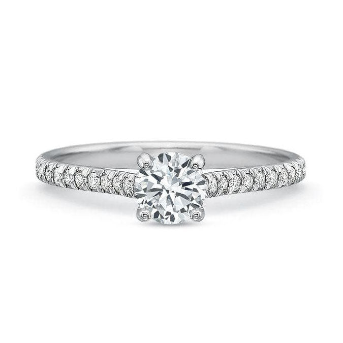 Split Prong Engagement Ring by Precision Set