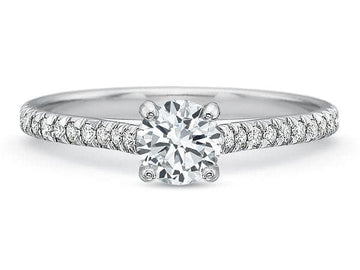 Split Prong Engagement Ring by Precision Set