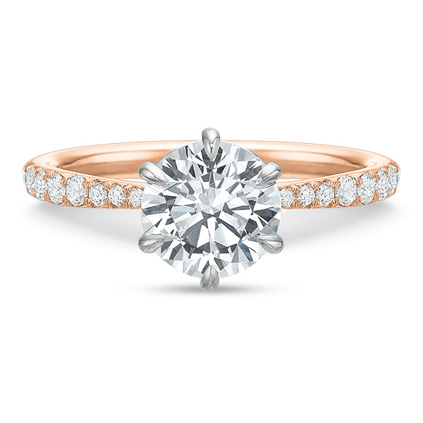 The 6-Prong Diamond Line Engagement Ring - Skeie's Jewelers