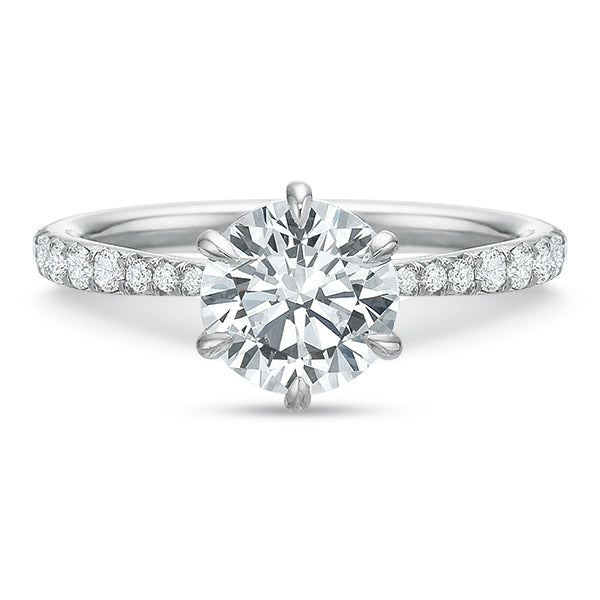 The 6-Prong Diamond Line Engagement Ring - Skeie's Jewelers