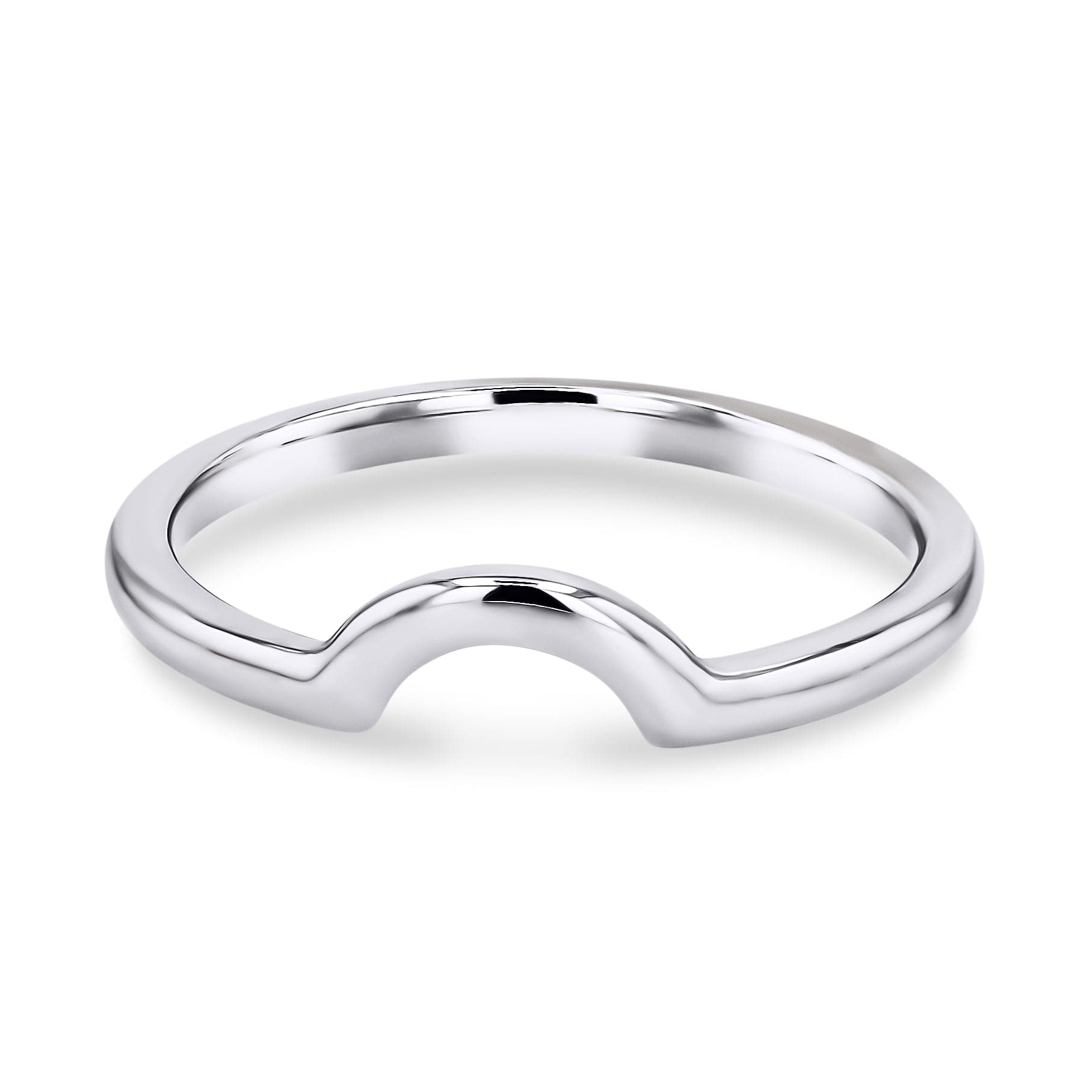 Gold Curve Band - Skeie's Jewelers