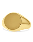 Men's Round Gold Signet Ring - Skeie's Jewelers