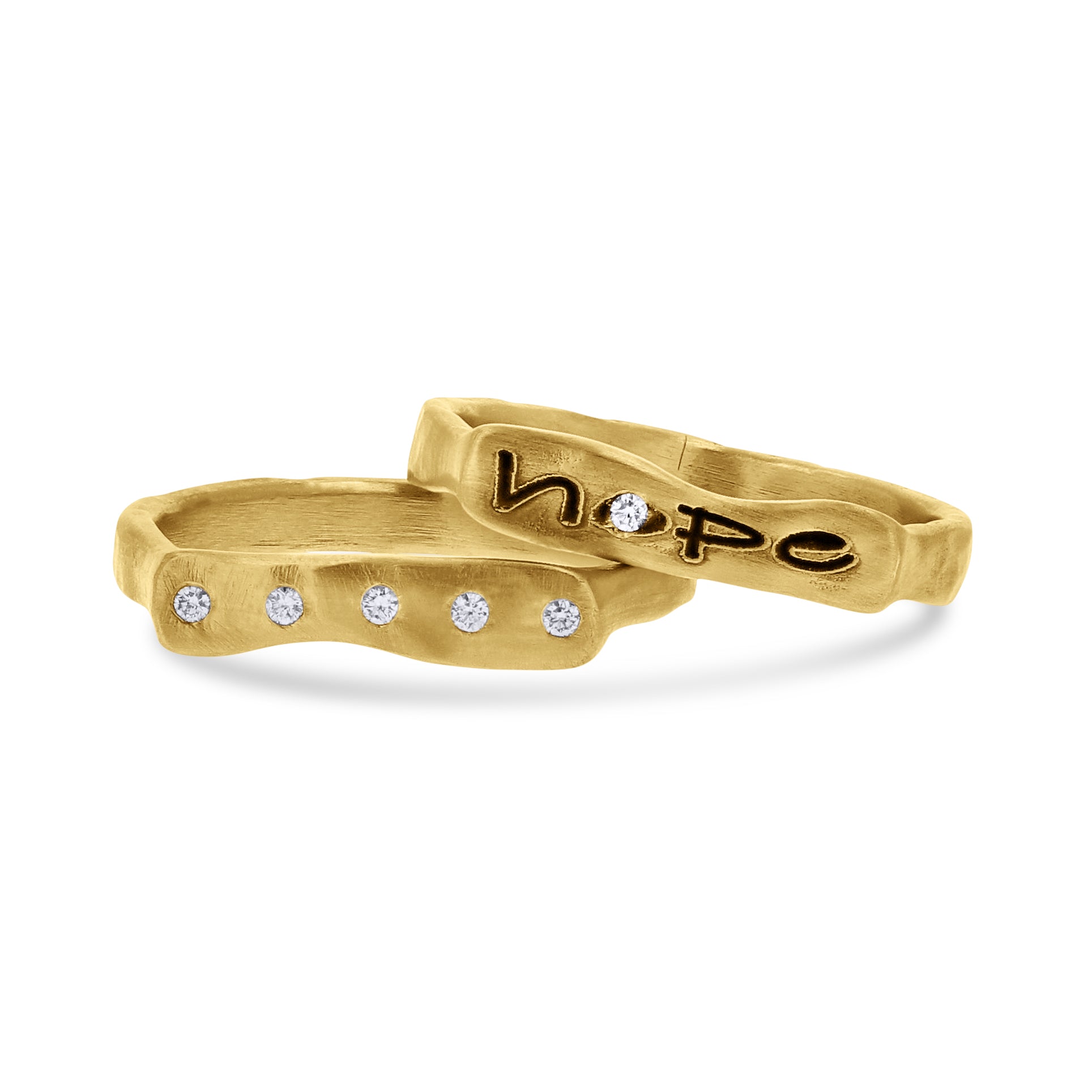 Lika Behar 22kt Gold Stockton Diamond-Set Ring - Skeie's Jewelers