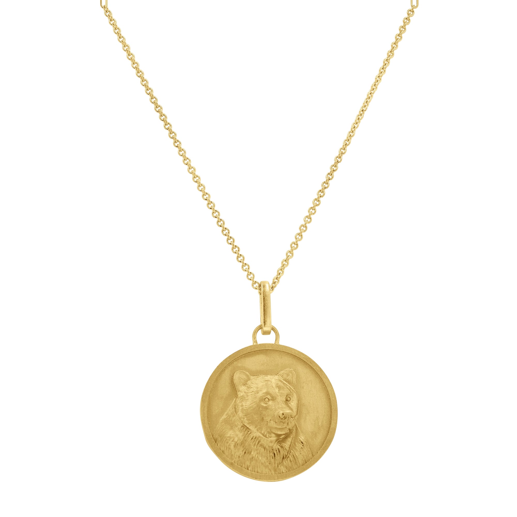 The Bijou Bear Medallion Pendant - Skeie's Jewelers