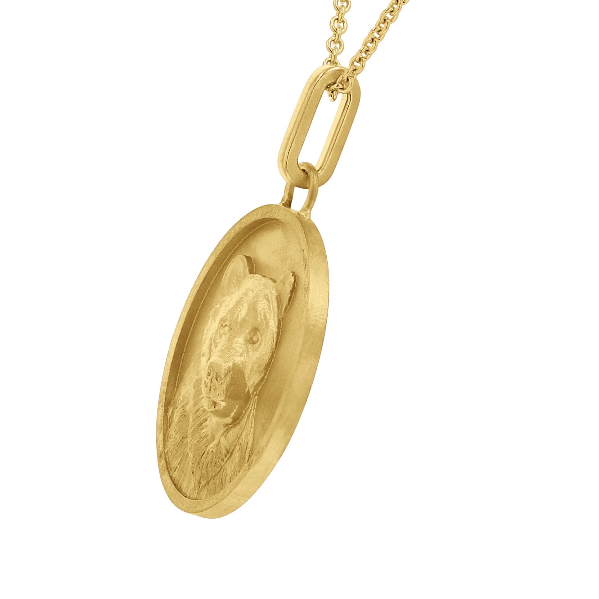 The Bijou Bear Medallion Pendant - Skeie's Jewelers