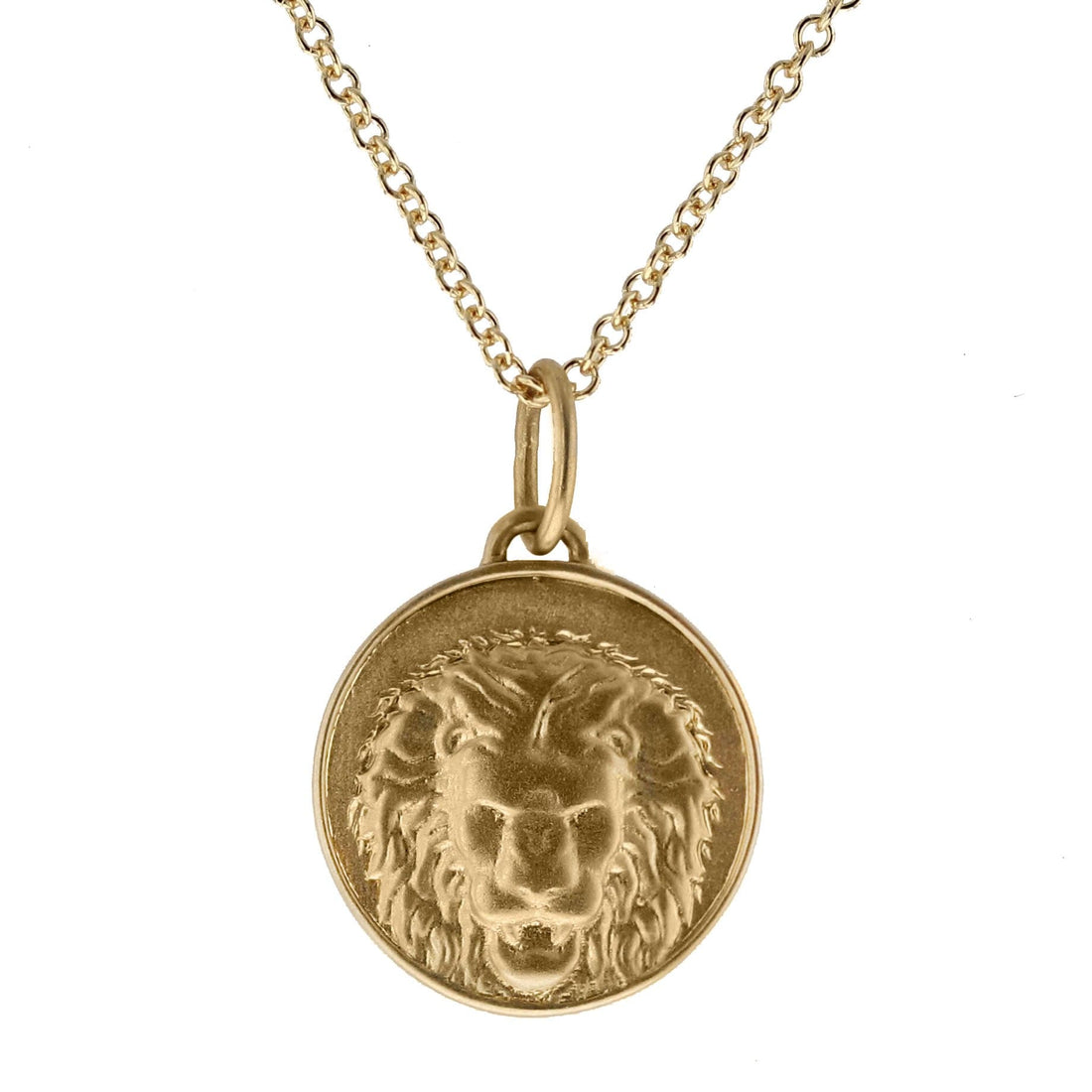 The Lion & The Mouse Small Aesop Medallion - Skeie's Jewelers