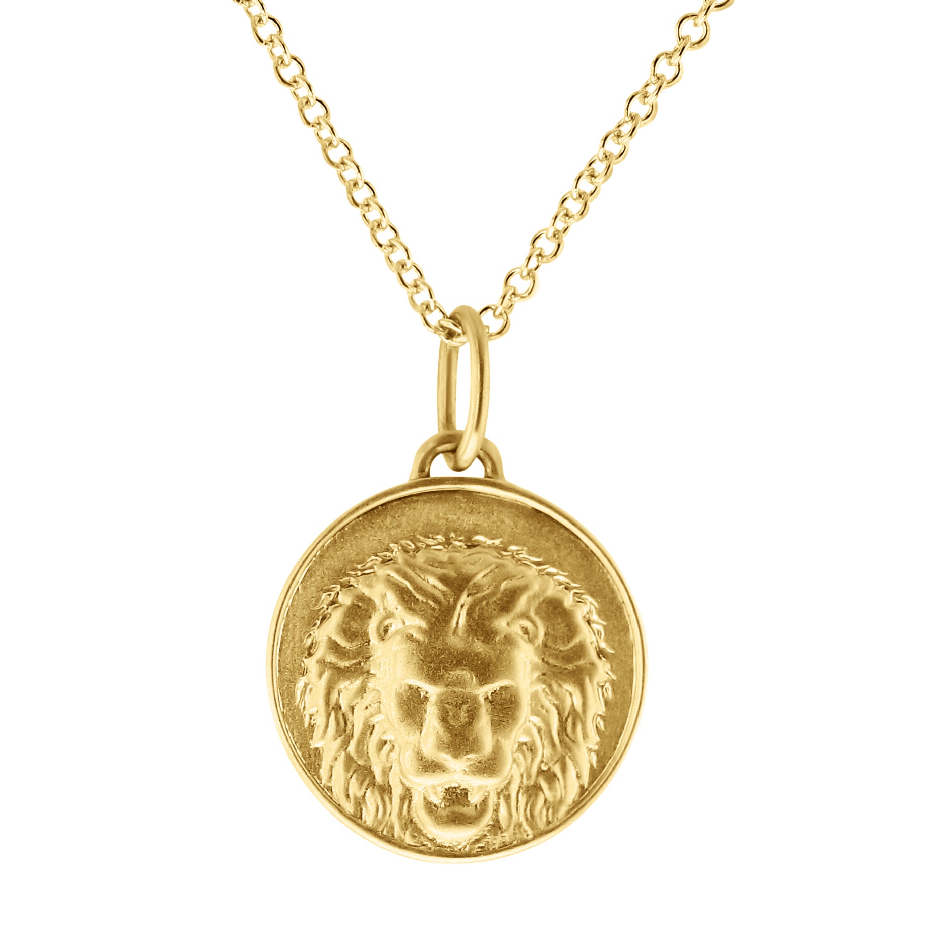 The Lion & The Mouse Small Aesop Medallion - Skeie's Jewelers