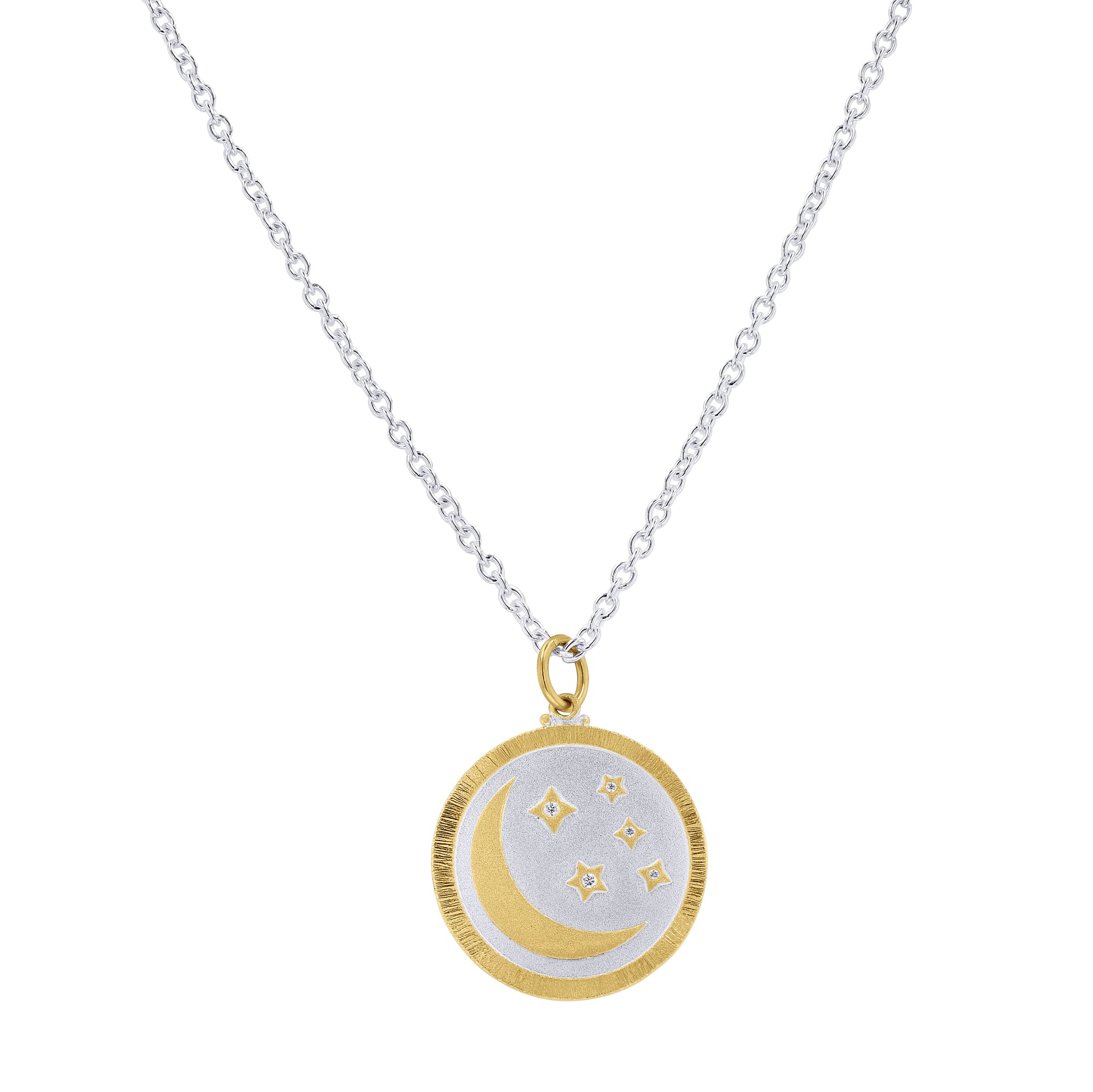 Lika Behar Moon & Stars Medallion - Skeie's Jewelers