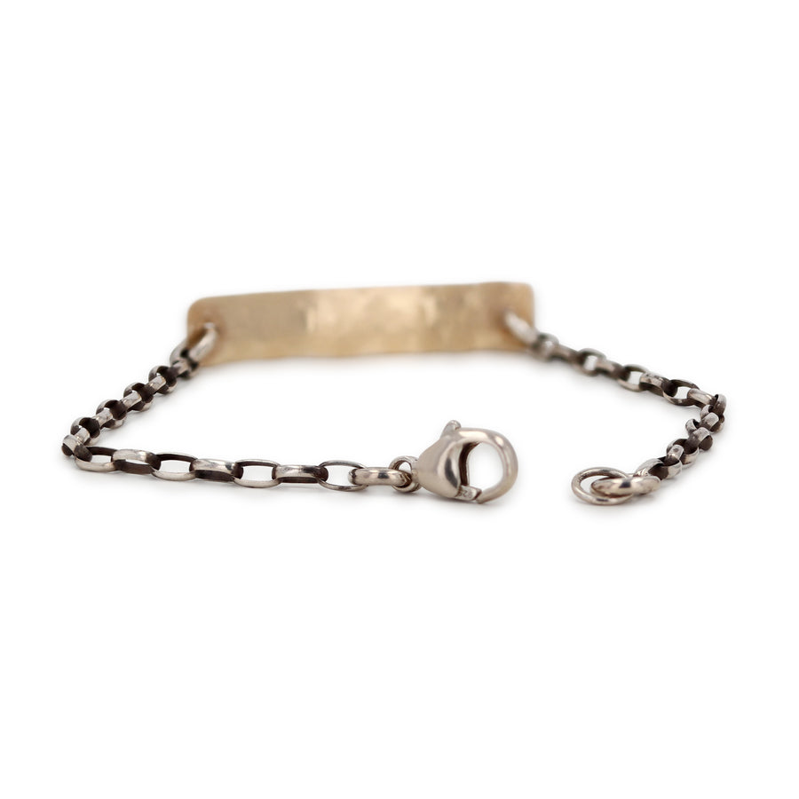 Arianna Nicolai Love-Stamped Bar Bracelet