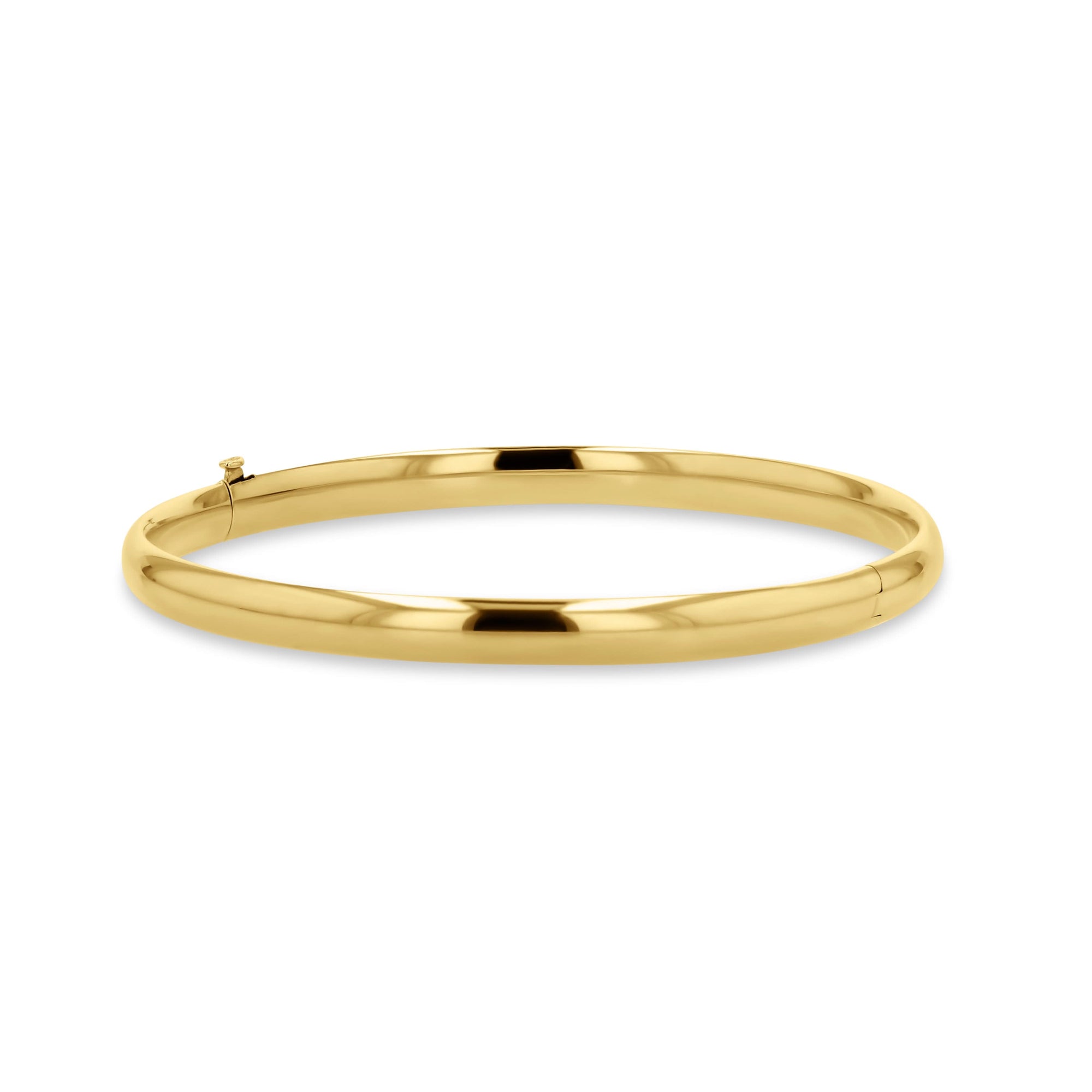 Classic Hinged All-Gold Bangle - Skeie's Jewelers