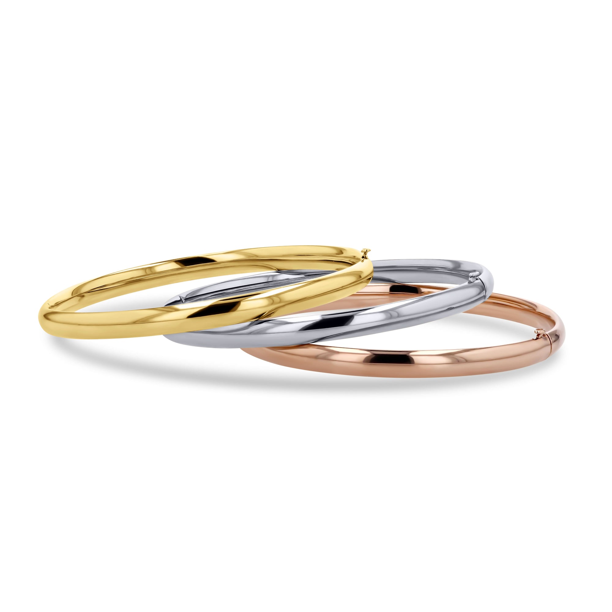Classic Hinged All-Gold Bangle - Skeie's Jewelers