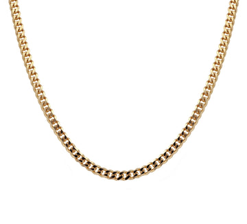 Solid Yellow Gold Curb Chain Necklace - Skeie's Jewelers
