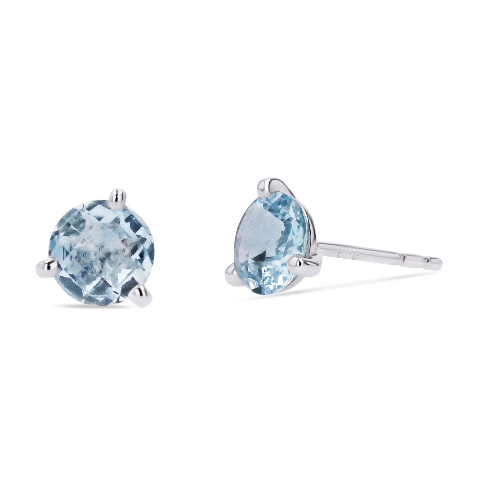 Aquamarine Studs - Skeie's Jewelers