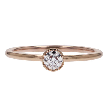 Jade Trau Rose Gold Round Diamond Solitaire Stackable Ring - Skeie's Jewelers