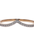 Diamond Gold 'V' Curve Band Ring by Breuning - Skeie's Jewelers