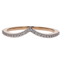 Diamond Gold 'V' Curve Band Ring by Breuning - Skeie's Jewelers