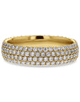 4-Row Pave Diamond Eternity Band - Skeie's Jewelers