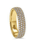 4-Row Pave Diamond Eternity Band - Skeie's Jewelers