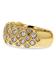Five-Row Diamond Lattice Ring - Skeie's Jewelers
