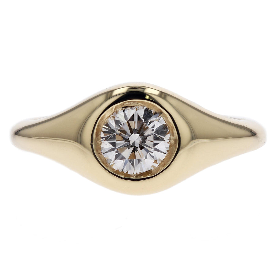 Skeie's Jewelers Diamond Signet Ring - Skeie's Jewelers