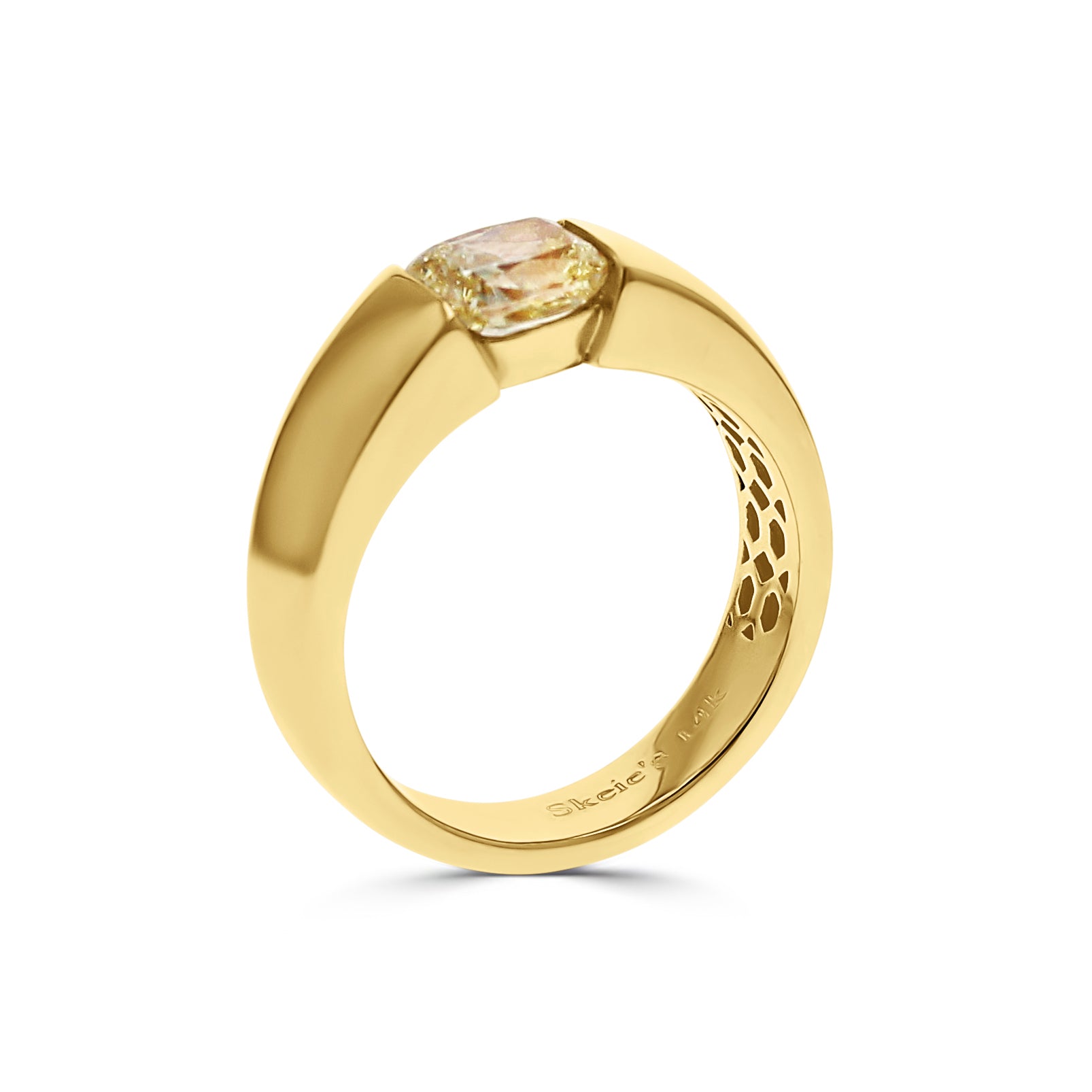 Cushion Cut Mens Ring - Skeie's Jewelers