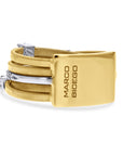 Marco Bicego®  'Goa' Gold 5-Row Diamond Stack Ring - Skeie's Jewelers