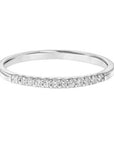 Diamond Half-Round Gold Wedding Band - Skeie's Jewelers