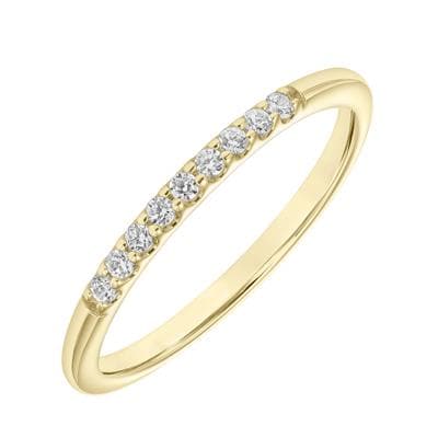 Diamond Half-Round Gold Wedding Band Ring by Frederick Goldman - Skeie's Jewelers