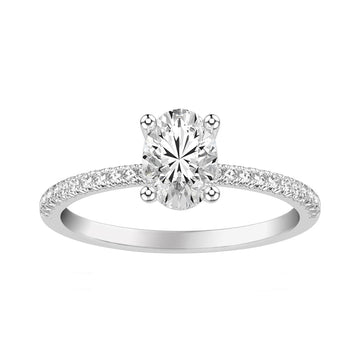 The Diamond Line Hidden Halo Engagement Ring